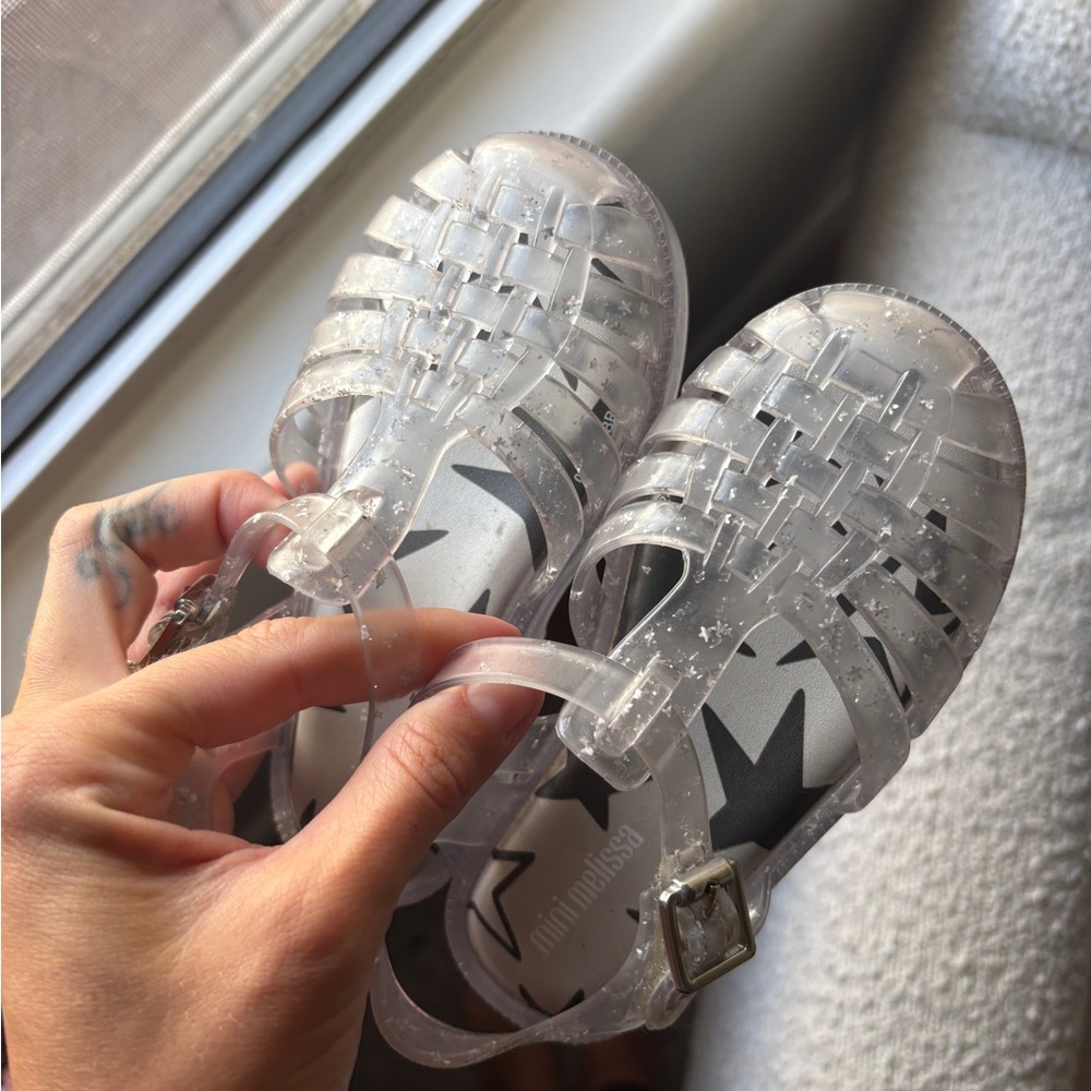 Mini Melissa Kids' Sparkling Clear Sandals